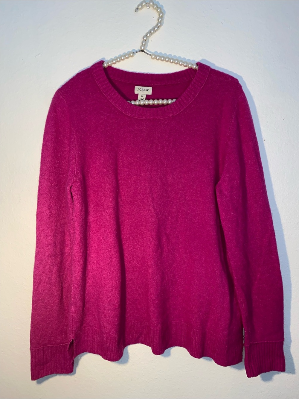 J. Crew women’s size medium magenta pink warm sweater